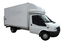 Van Hire Evesham - White Ford Luton Box with Tail Lift - Van hire Evesham